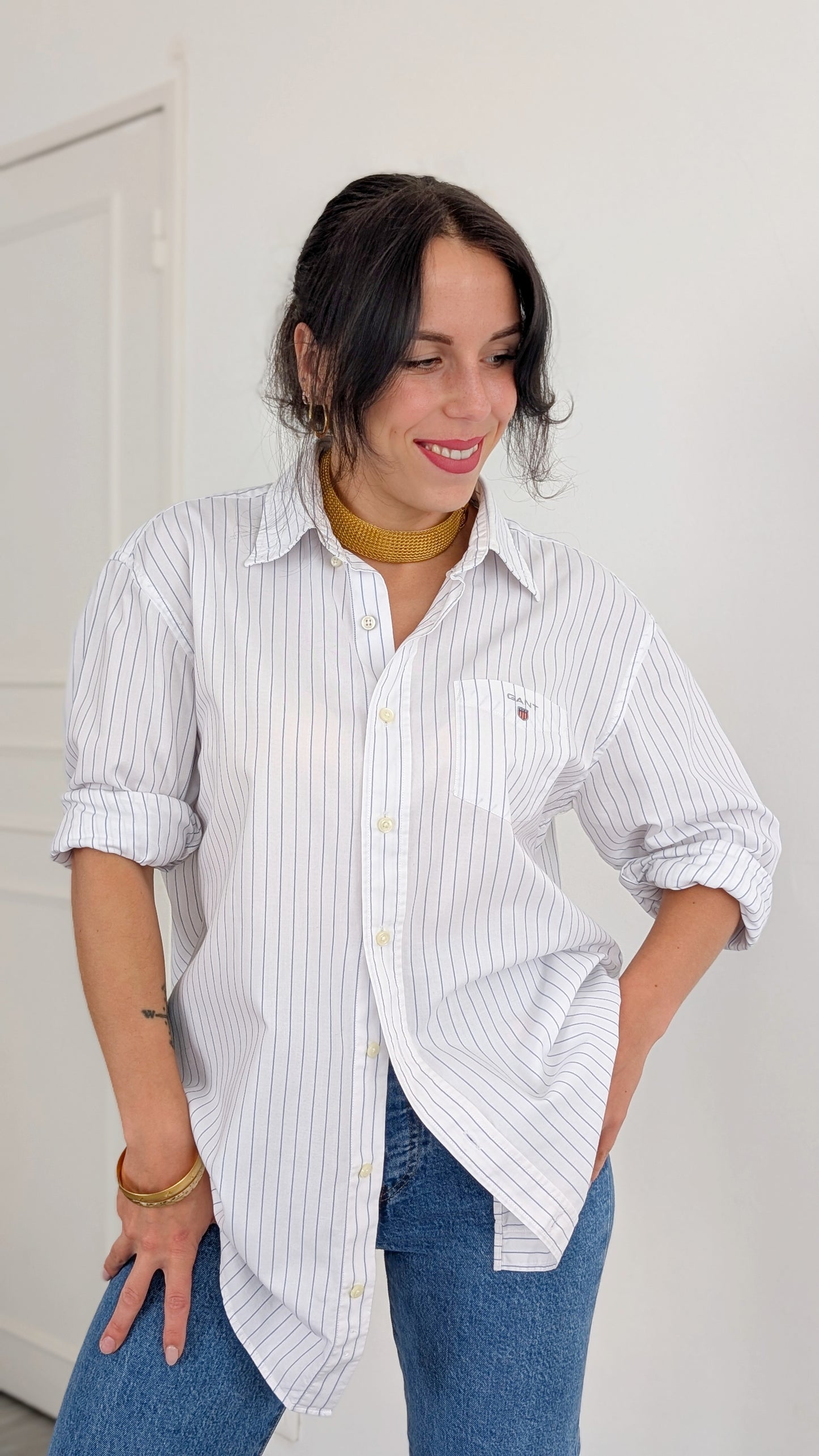 Chemise coton Gant jusqu'à 44