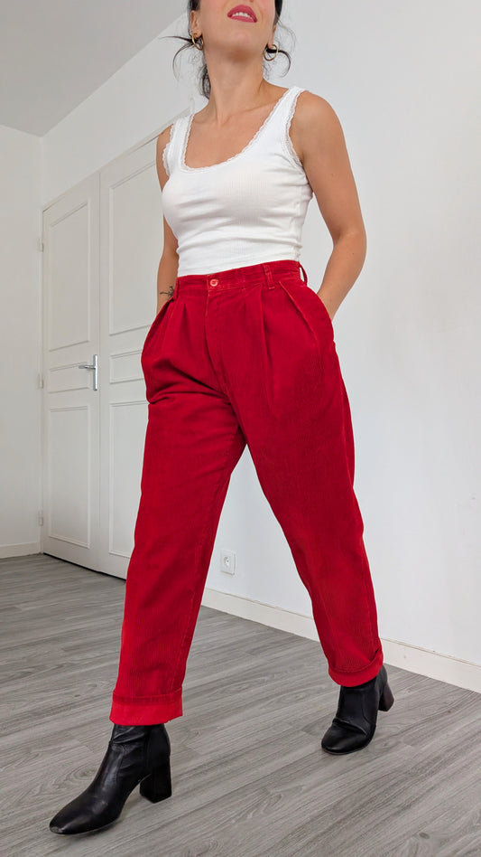 Pantalon velours 80s T36