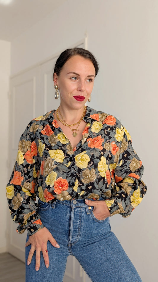 Blouse fleurie T42-44