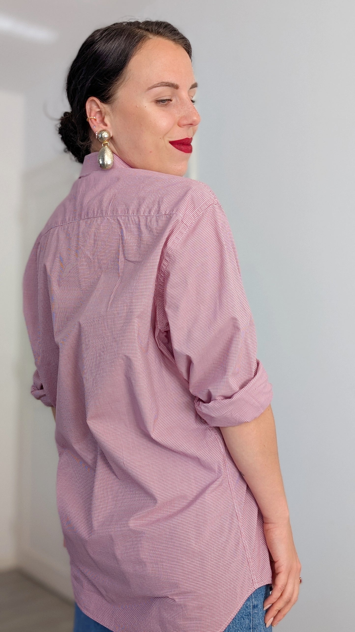 Chemise carreaux coton taille jusqu'à un 42