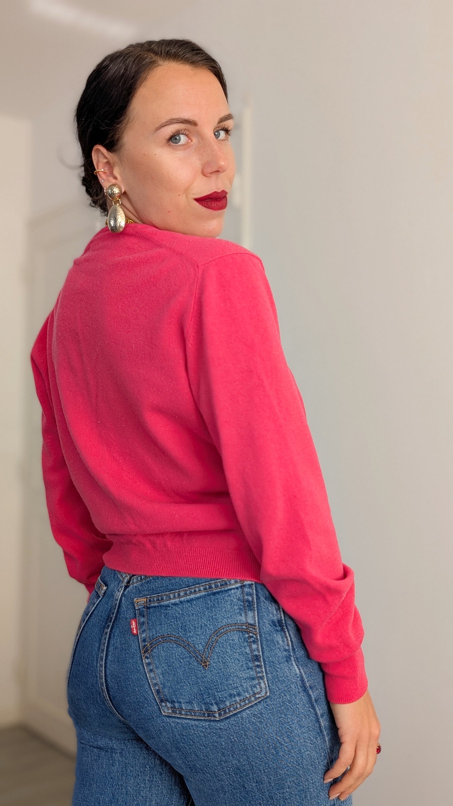 Cardigan laine agneau T36