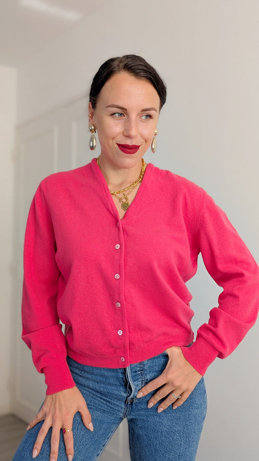 Cardigan laine agneau T36