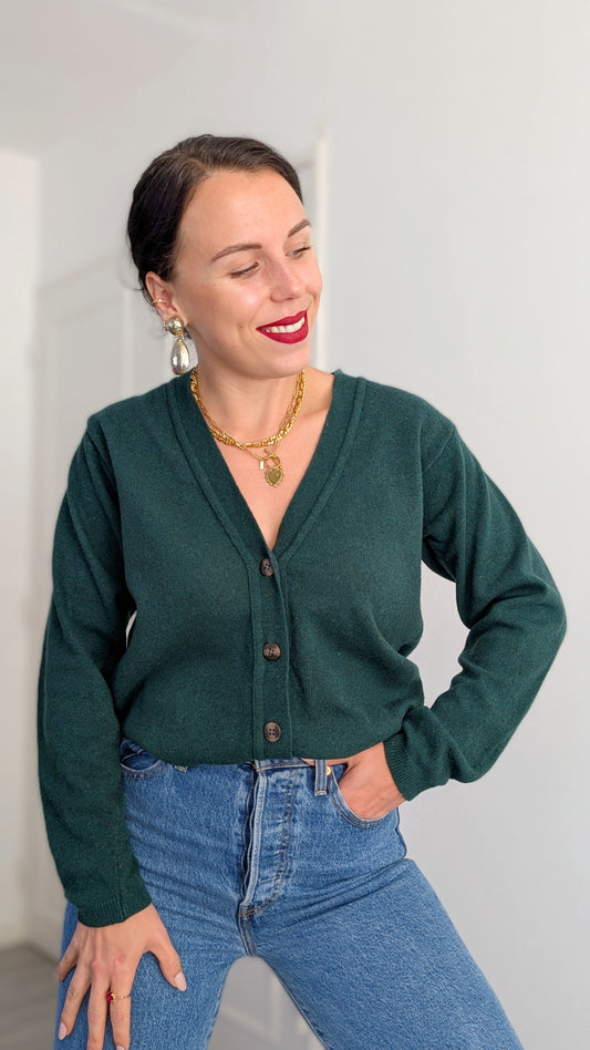 Cardigan laine agneau T38-40