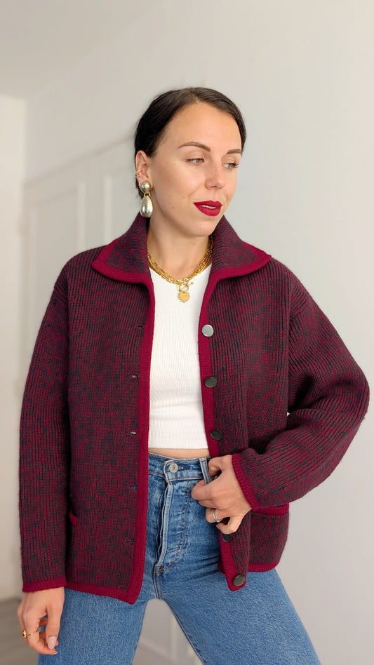 Cardigan laine épaisse taille du 34 au 38