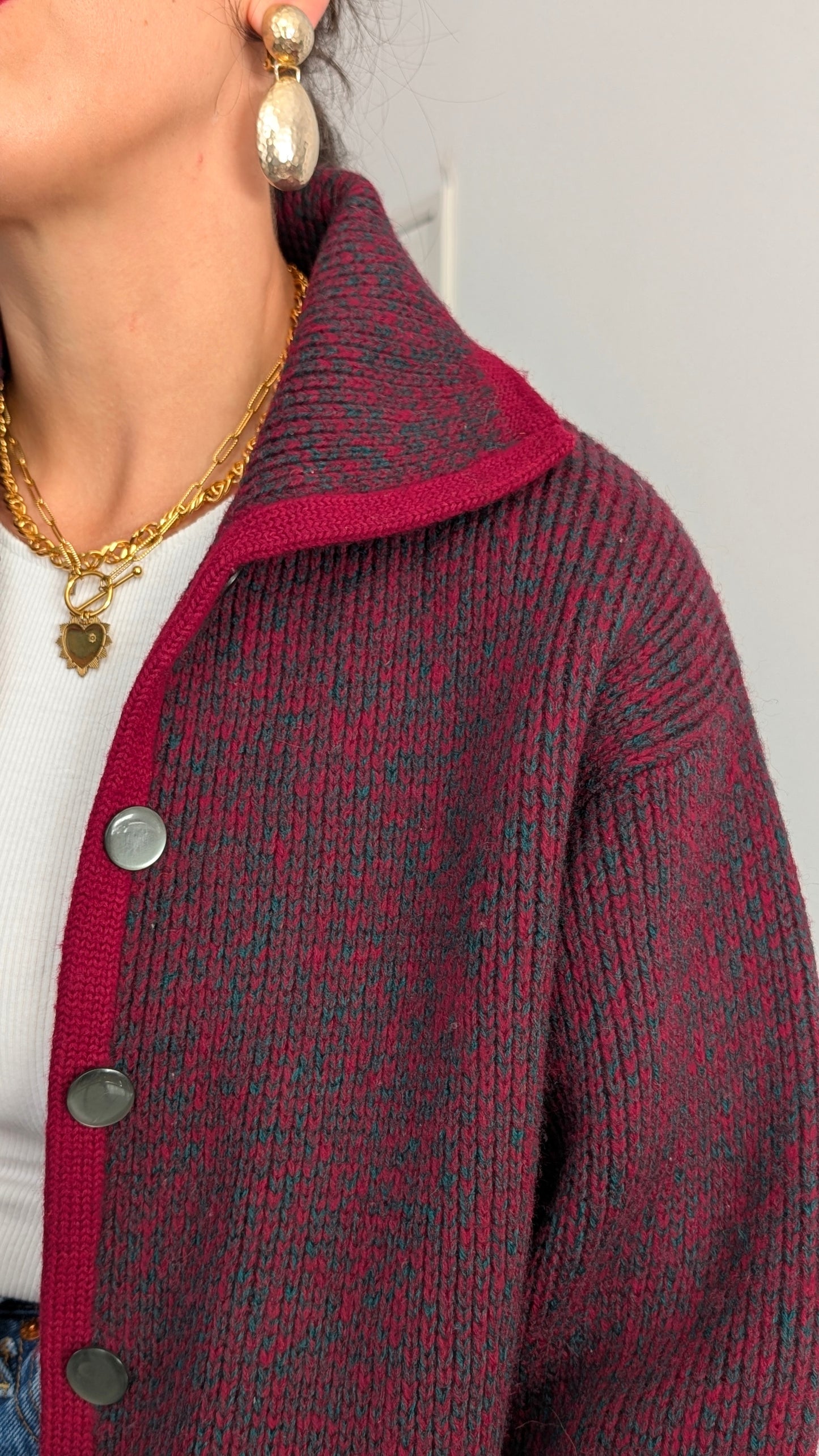 Cardigan laine épaisse taille du 34 au 38