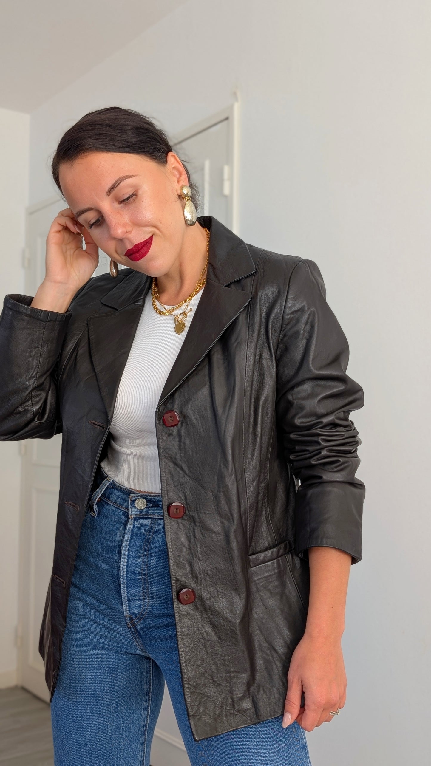 Veste/blazer cuir T38-40