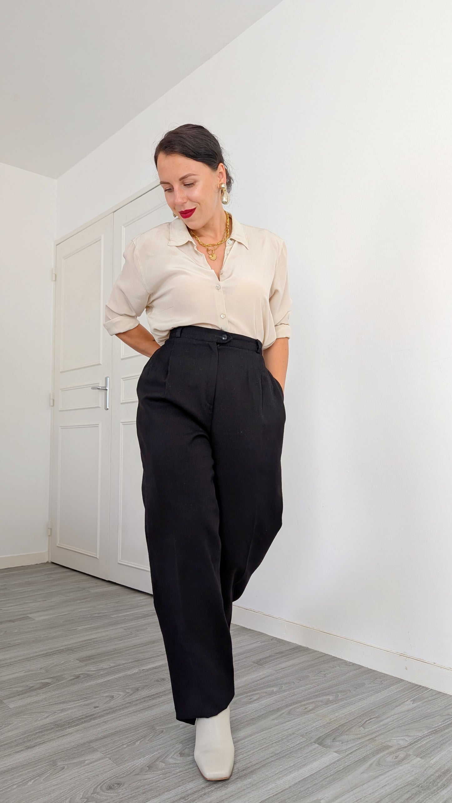 Pantalon laine douce T42