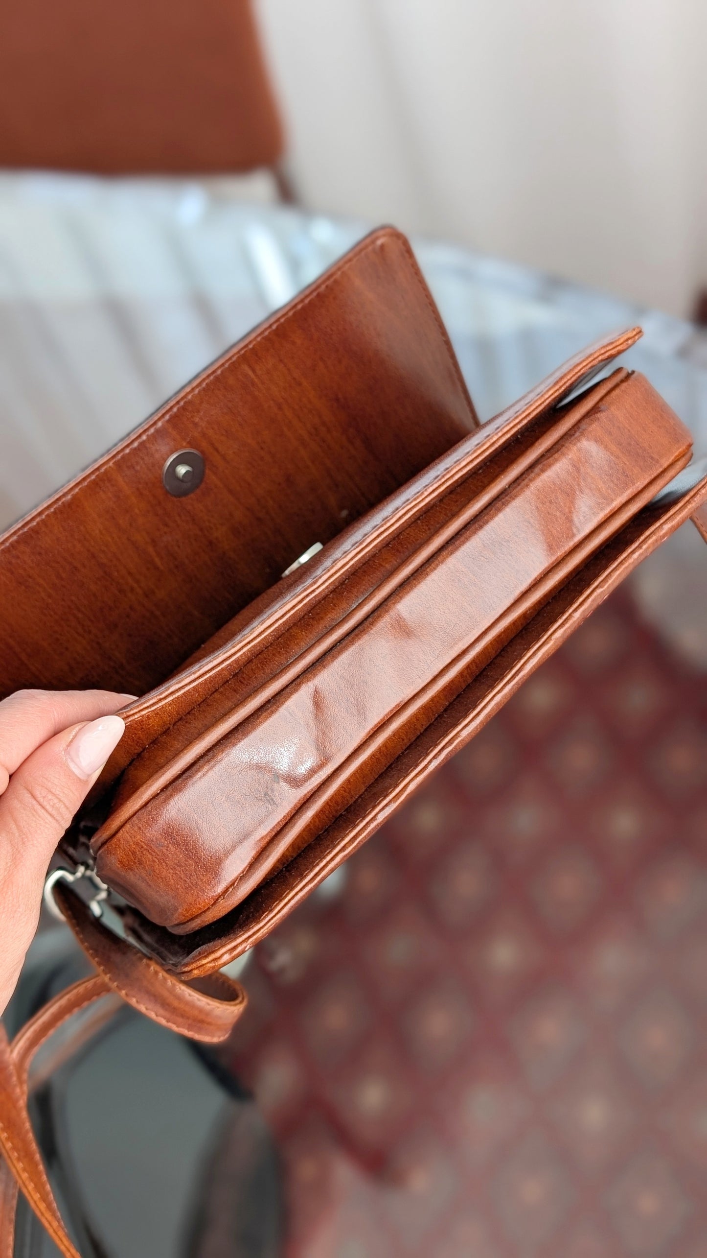 Sac cuir marron