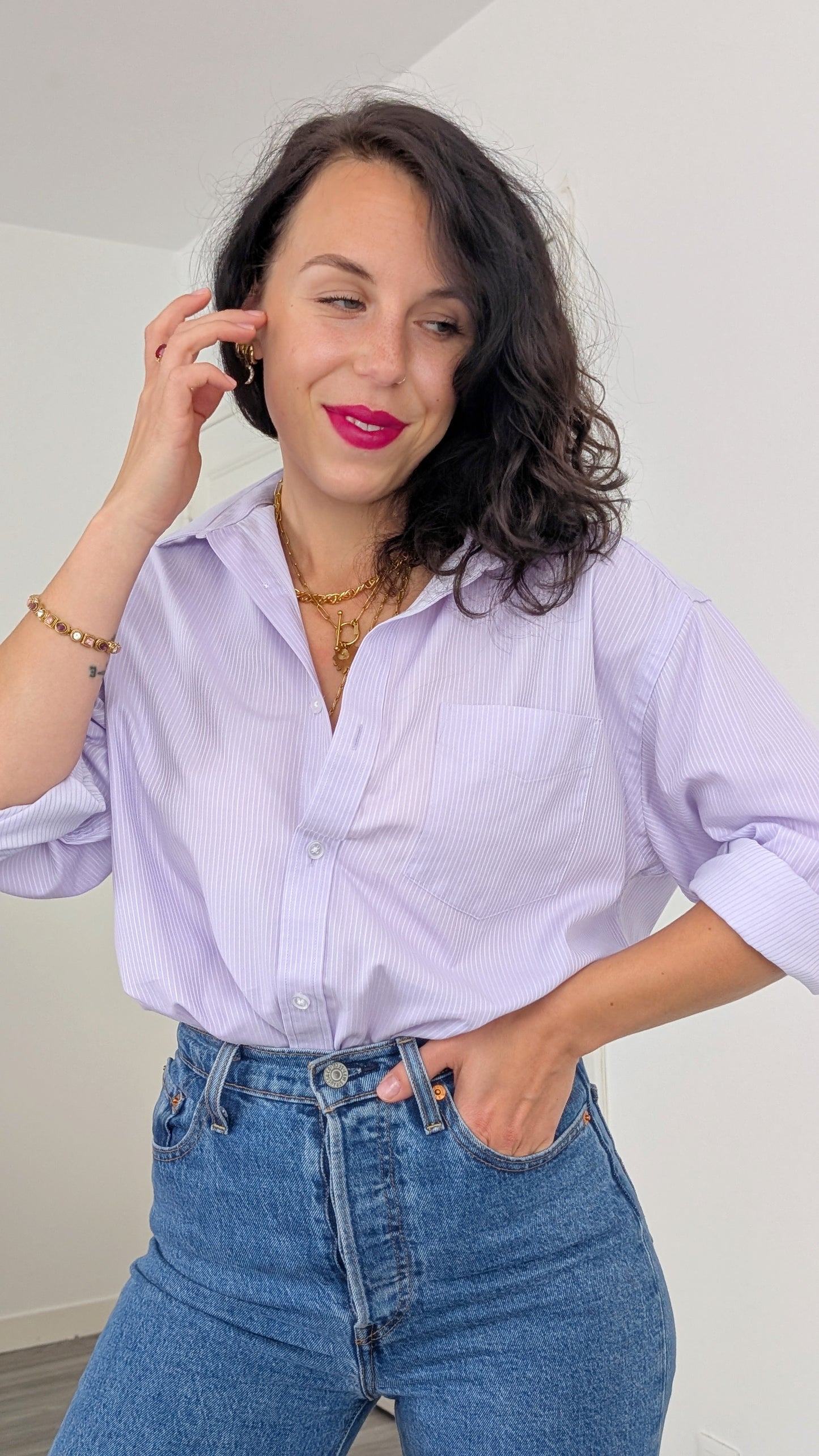 Chemise rayée coton du 34 au 44