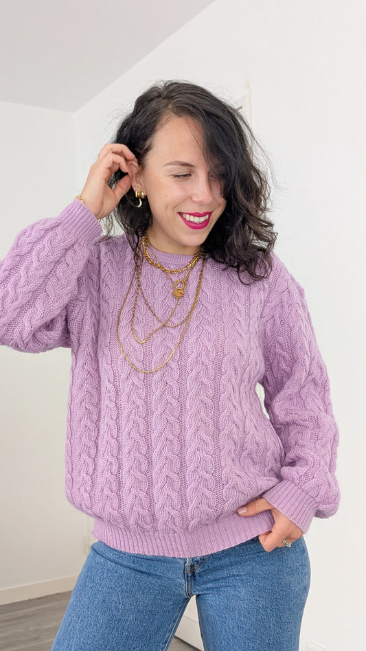 Pull laine et mohair T40-42