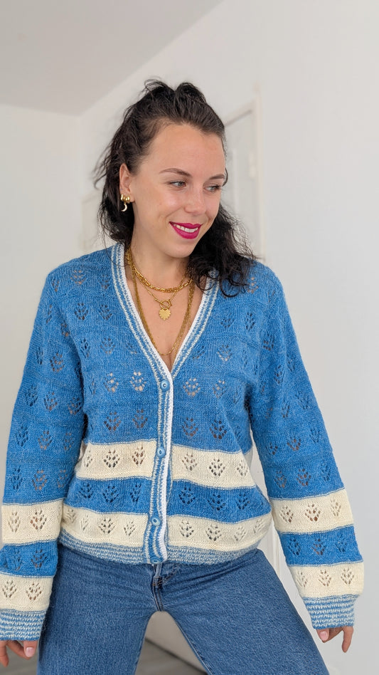 Cardigan fait main taille du 34 au 40