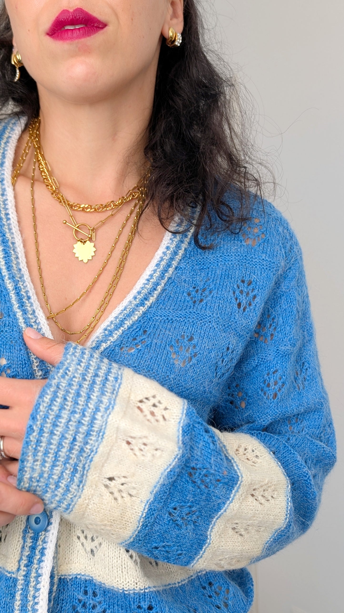 Cardigan fait main taille du 34 au 40