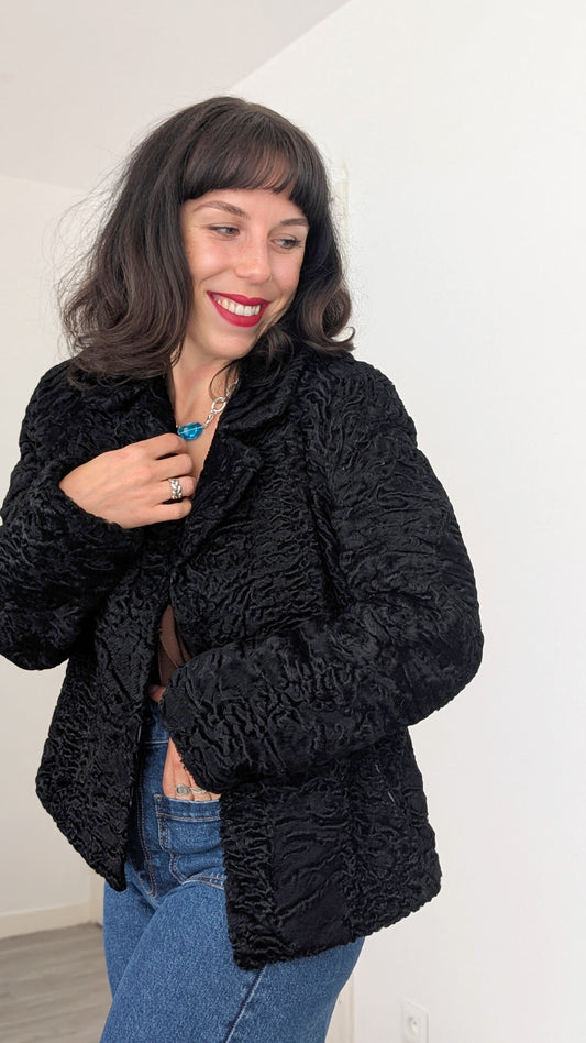 Veste/manteau astrakan 1960 T38