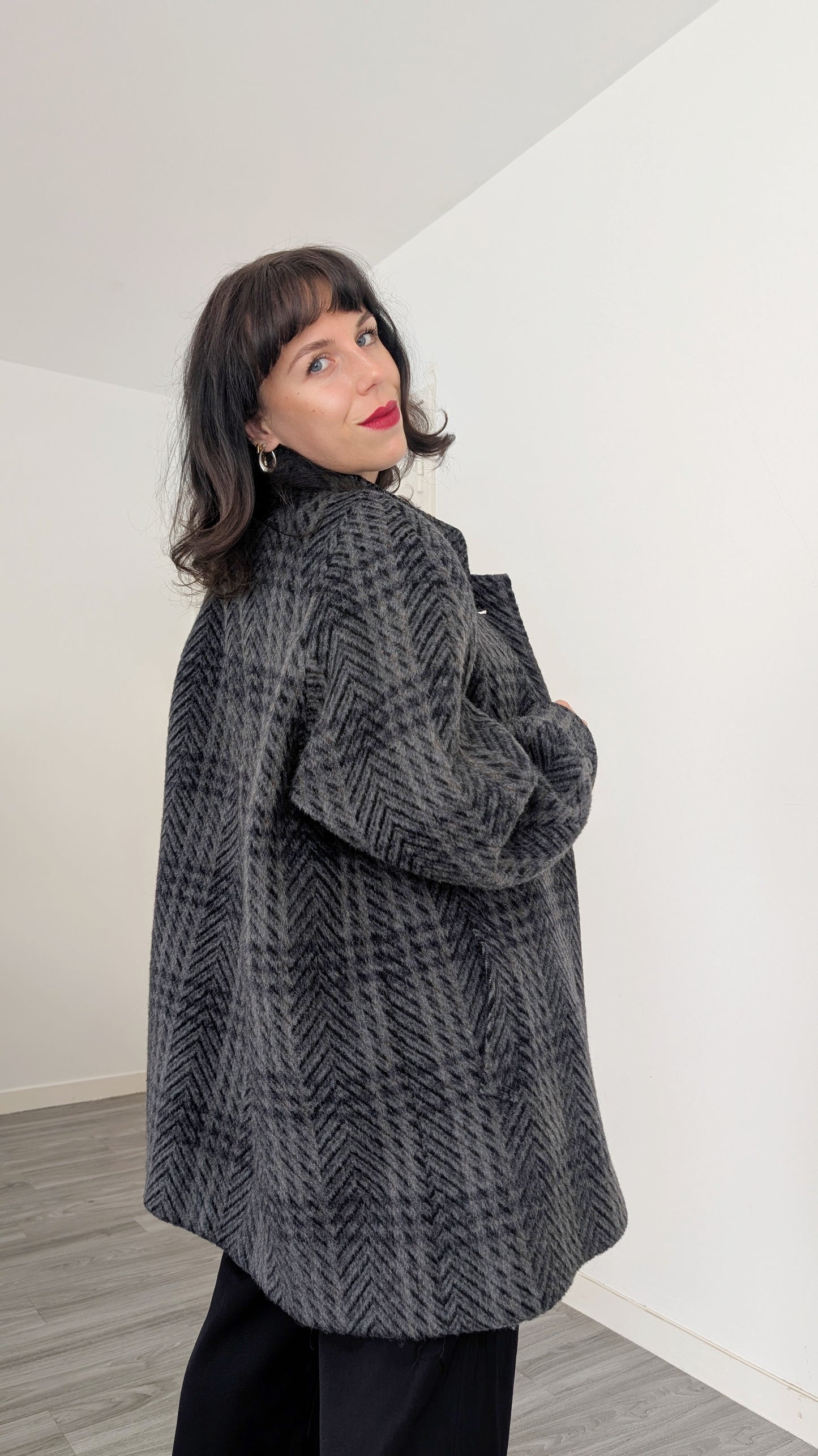 Manteau laine et mohair T42-44