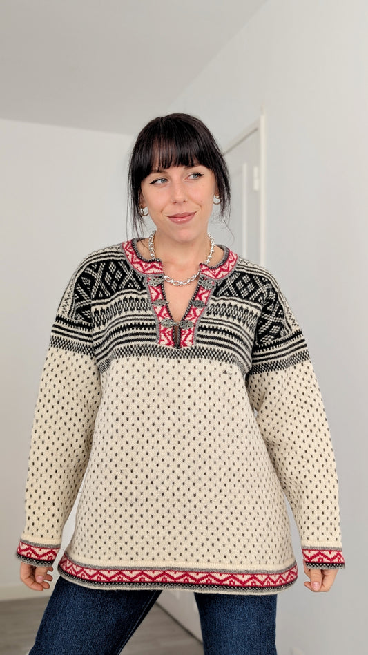 Pull norvégien pure laine T40-42