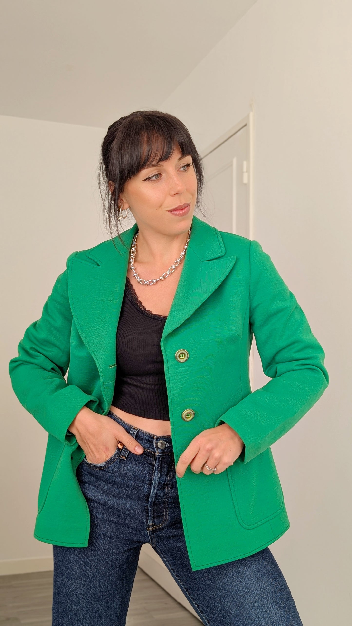 Blazer laine 70s T36
