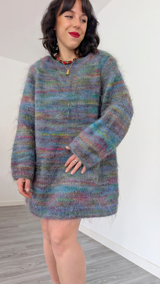 Robe/pull laine mohair taille du 34 au 40