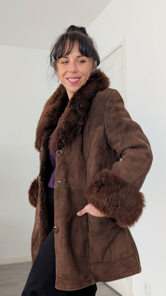 Manteau peau lainée T38-40