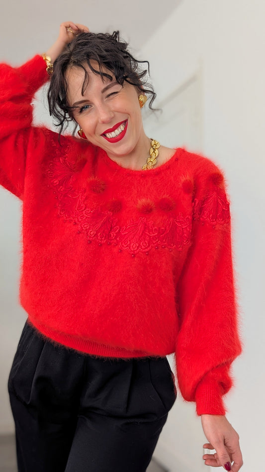 Pull angora 80s du 34 au 42