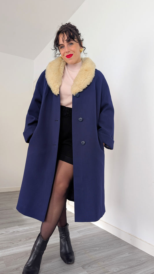 Manteau laine 1960 jusqu'à taille 40