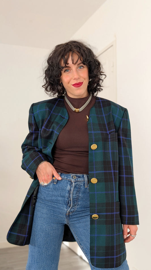 Blazer 80s pure laine T42