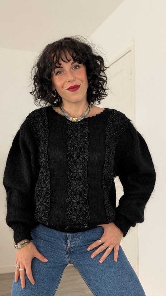 Pull 80s laine et mohair T40-42