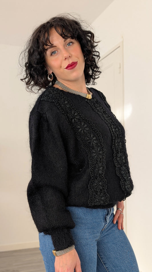 Pull 80s laine et mohair T40-42