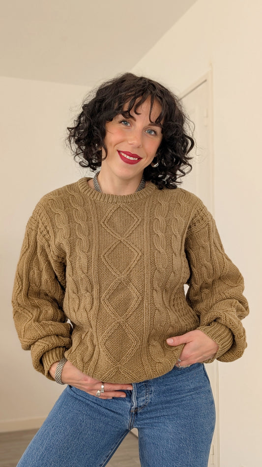 Pull torsadé laine T38-40