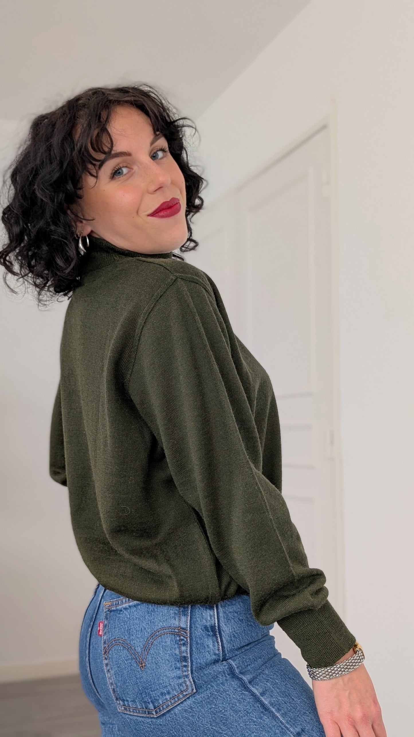 Pull col roulé laine douce jusqu'à une taille 42