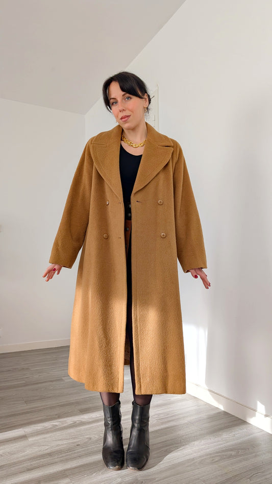 Manteau laine et alpaca 80s jusqu'à une T40