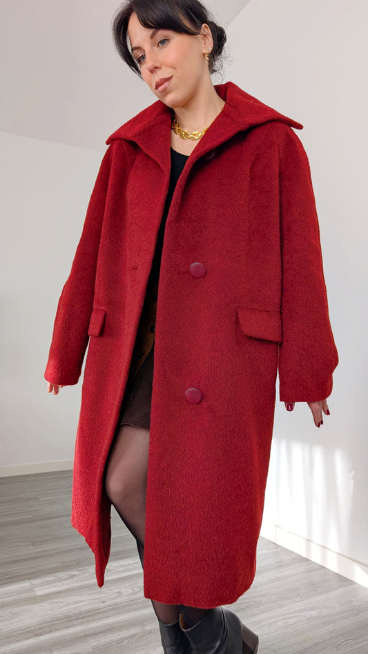 Manteau laine et alpaca 60s T40-42