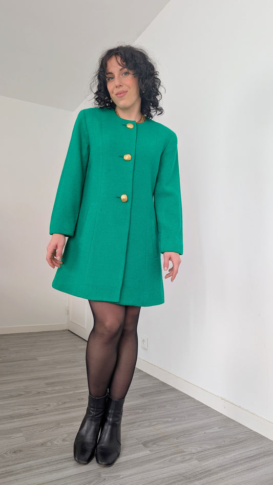 Robe / blazer Anne Klein laine 80s T36-38