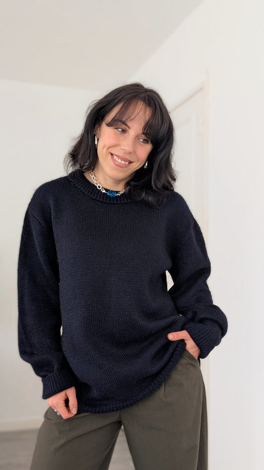 Pull fait main laine et mohair T42-44