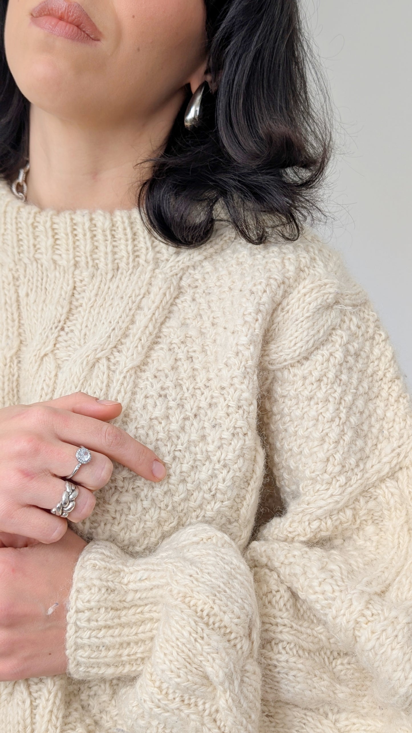 Pull irlandais pure laine jusqu'à taille 44