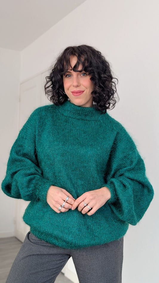 Pull mohair handmade 80s du 34 au 44