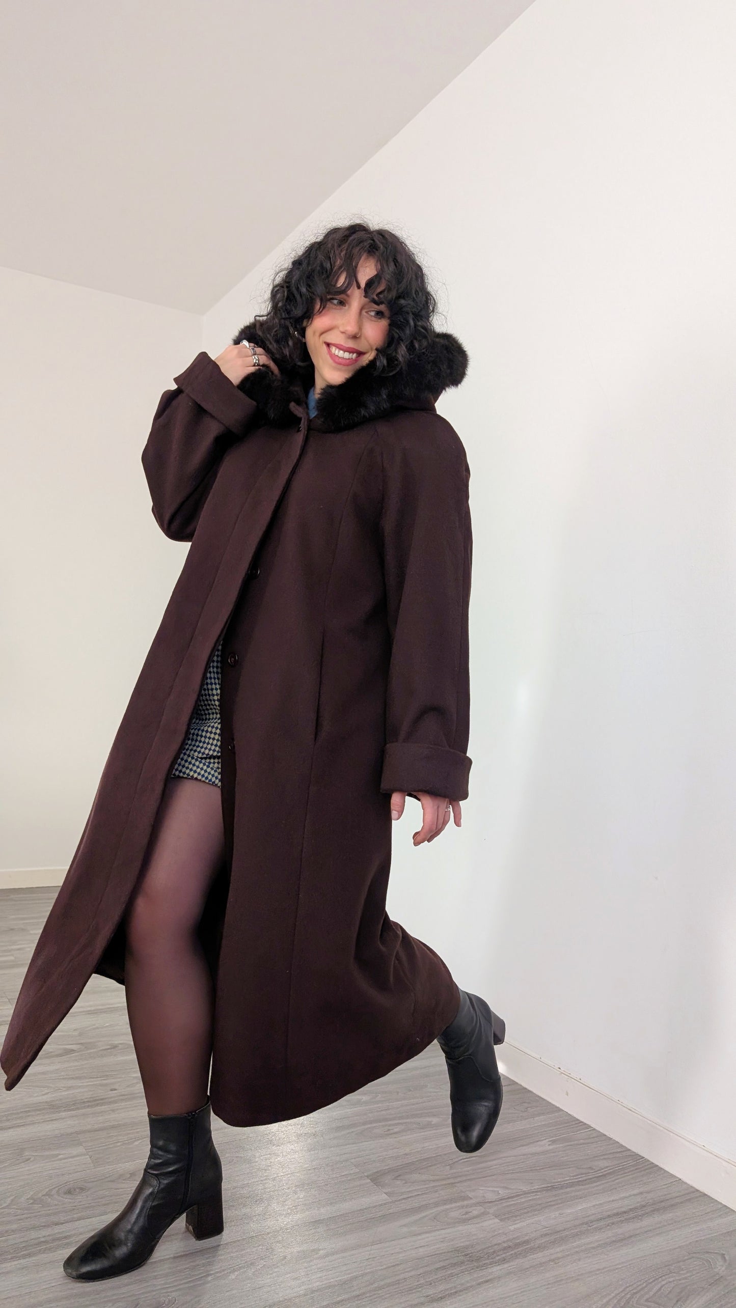 Manteau laine 80s T40-42