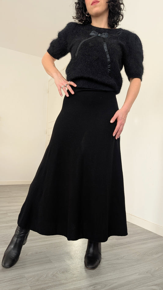 Jupe laine maxi laine douce T38