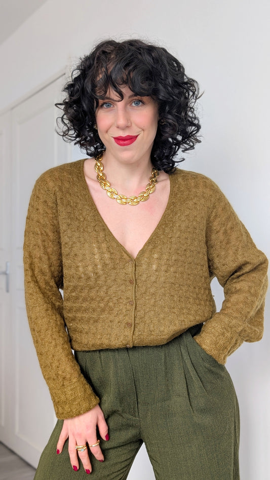 Cardigan super-kid mohair du 34 au 42