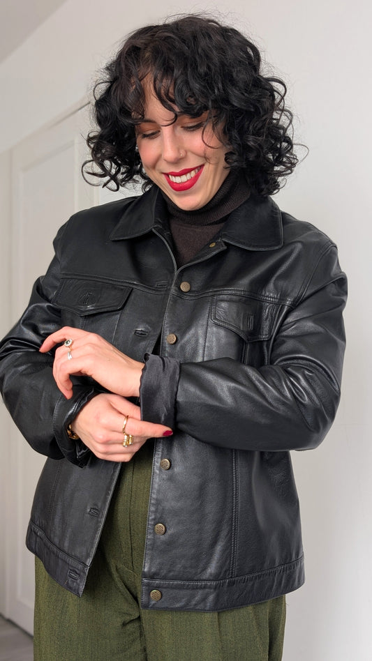 Veste cuir T40