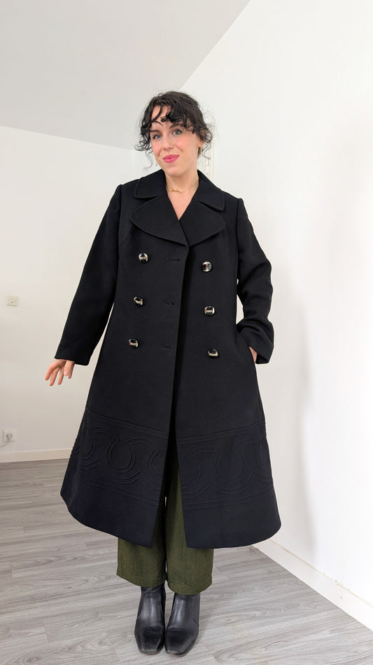 Manteau pure laine 70s T38-40
