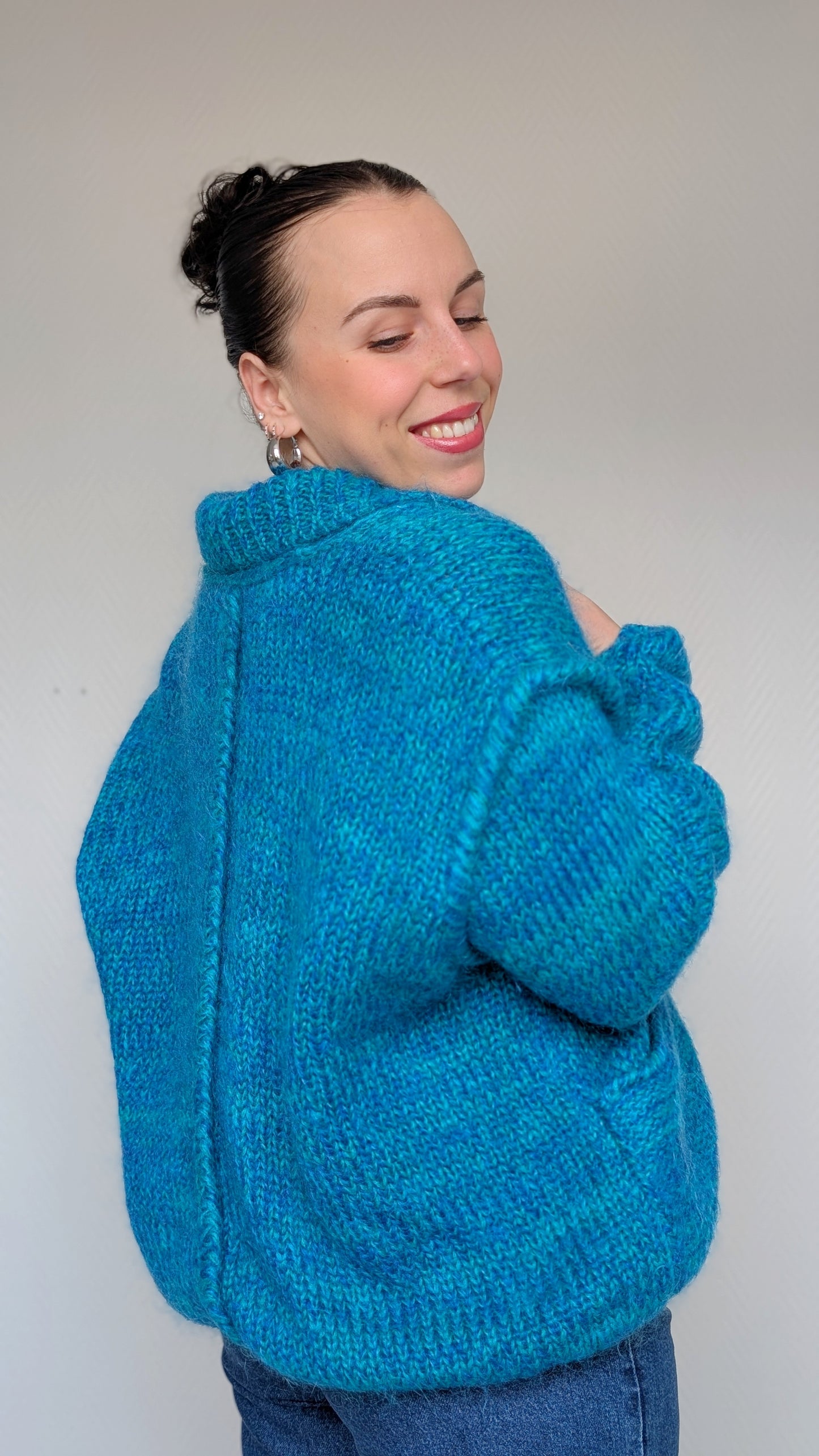 Cardigan ample mohair T40-42