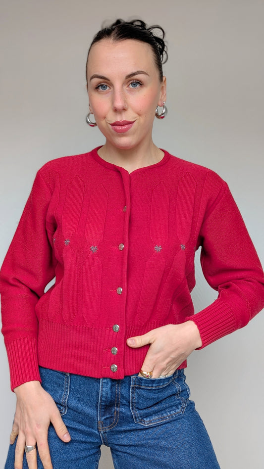 Cardigan laine made in France T36