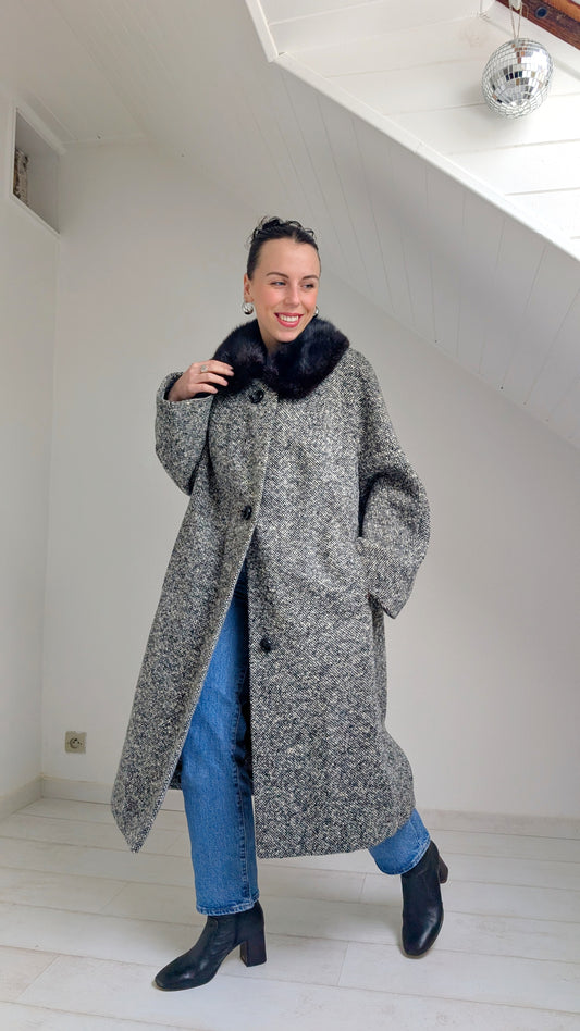 Manteau 60s laine du 34 au 42