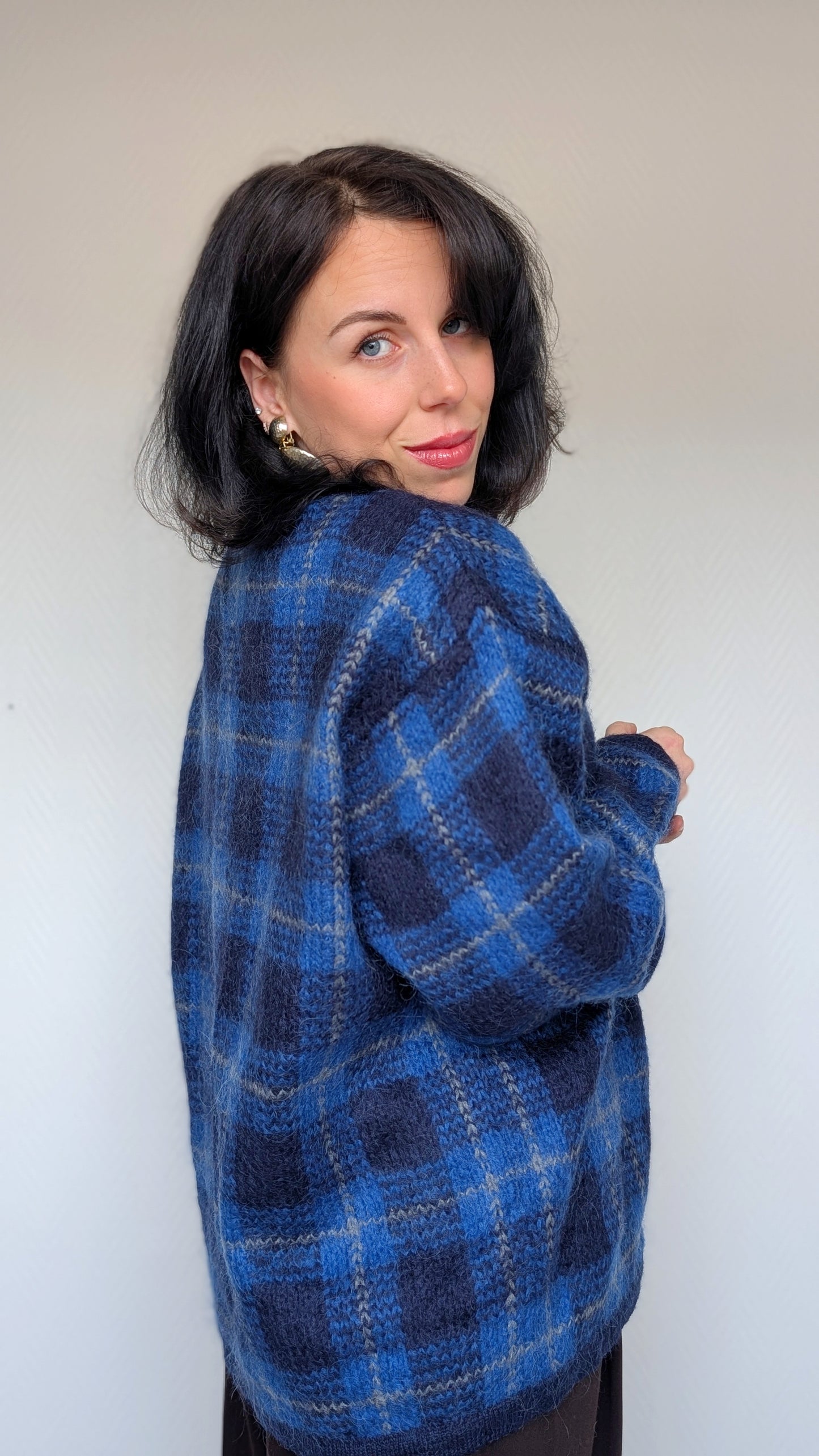 Cardigan laine et mohair 80s T40/42/44