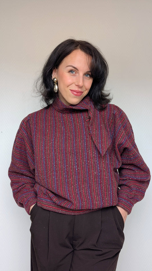 Chemise/Haut 80s laine taille du 40 au 44