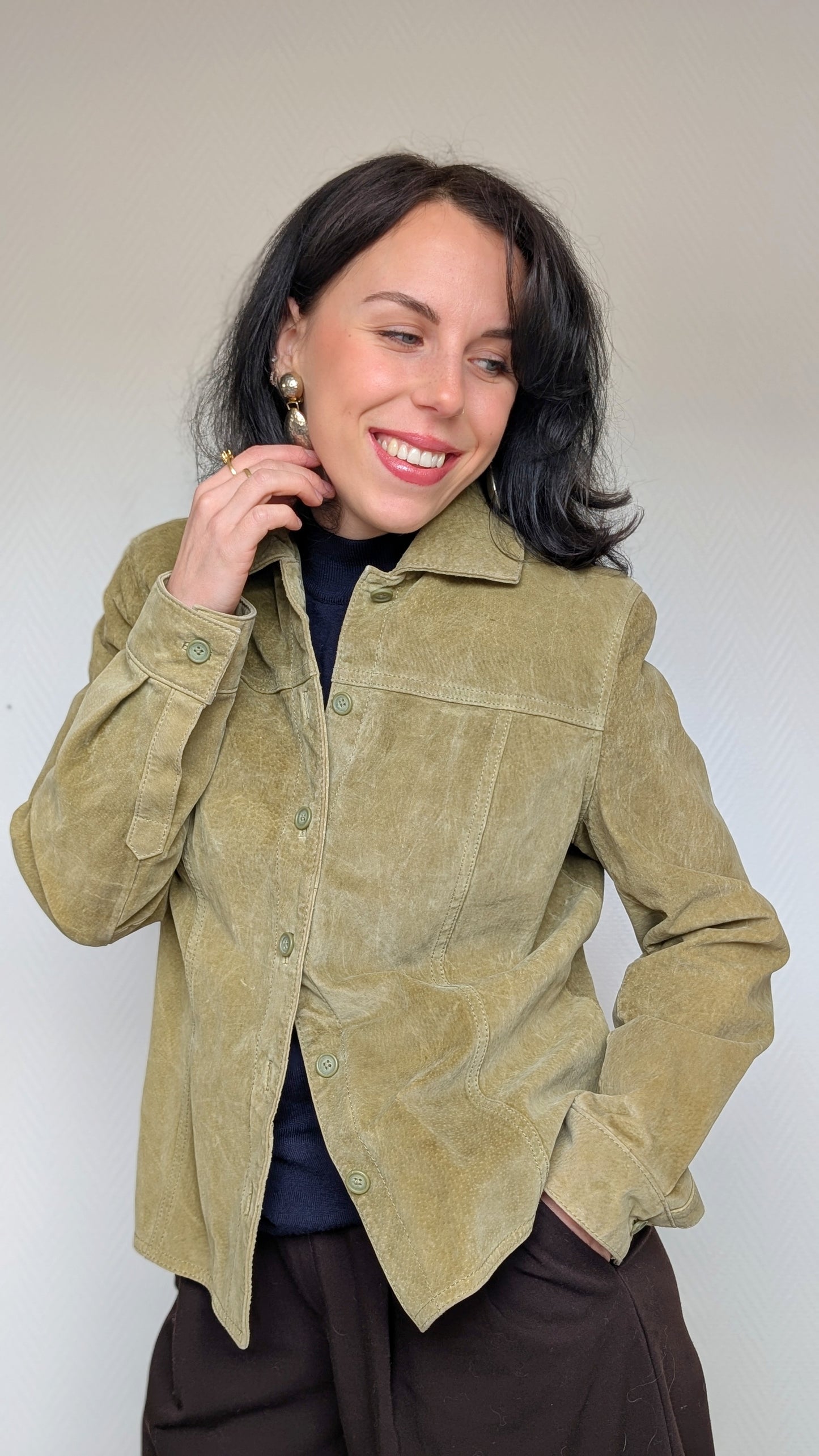 Veste/surchemise en daim T36-38