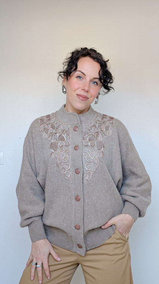 Cardigan laine et angora T40-42-44