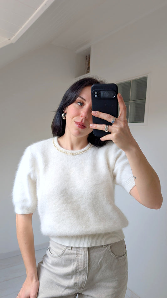 Haut en angora 80s T36