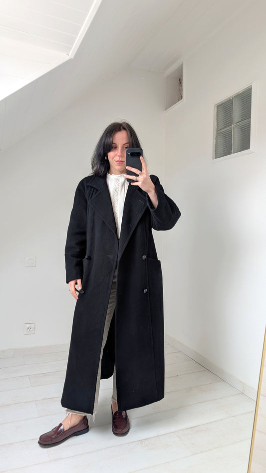 Manteau laine 80s T38-40