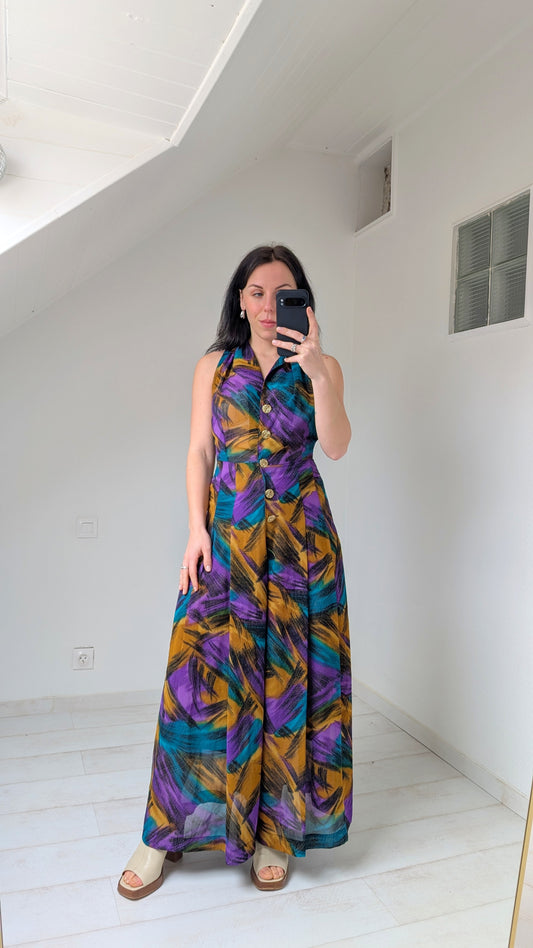 Combinaison soie 80s T36